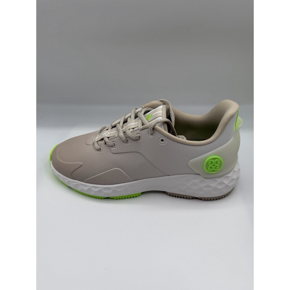 G/Fore GLF000087 Golf Shoes, Women's 7.5,EU 38.5, Stone/Neon Green, NWOB